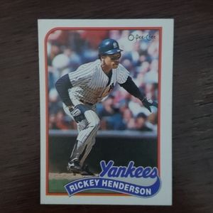 Rickey Henderson #282 Yankees baseball card MINT